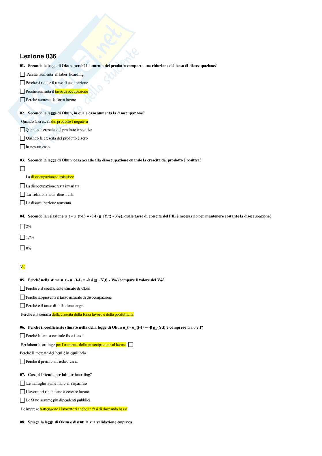 Paniere Macroeconomia  Pag. 61