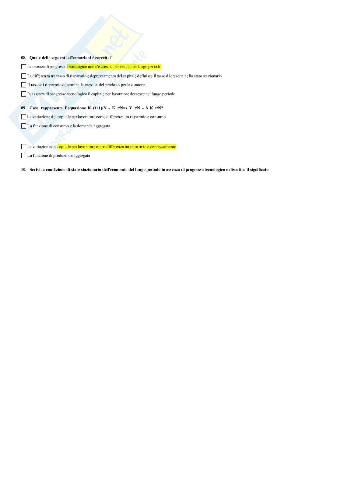 Paniere Macroeconomia  Pag. 76