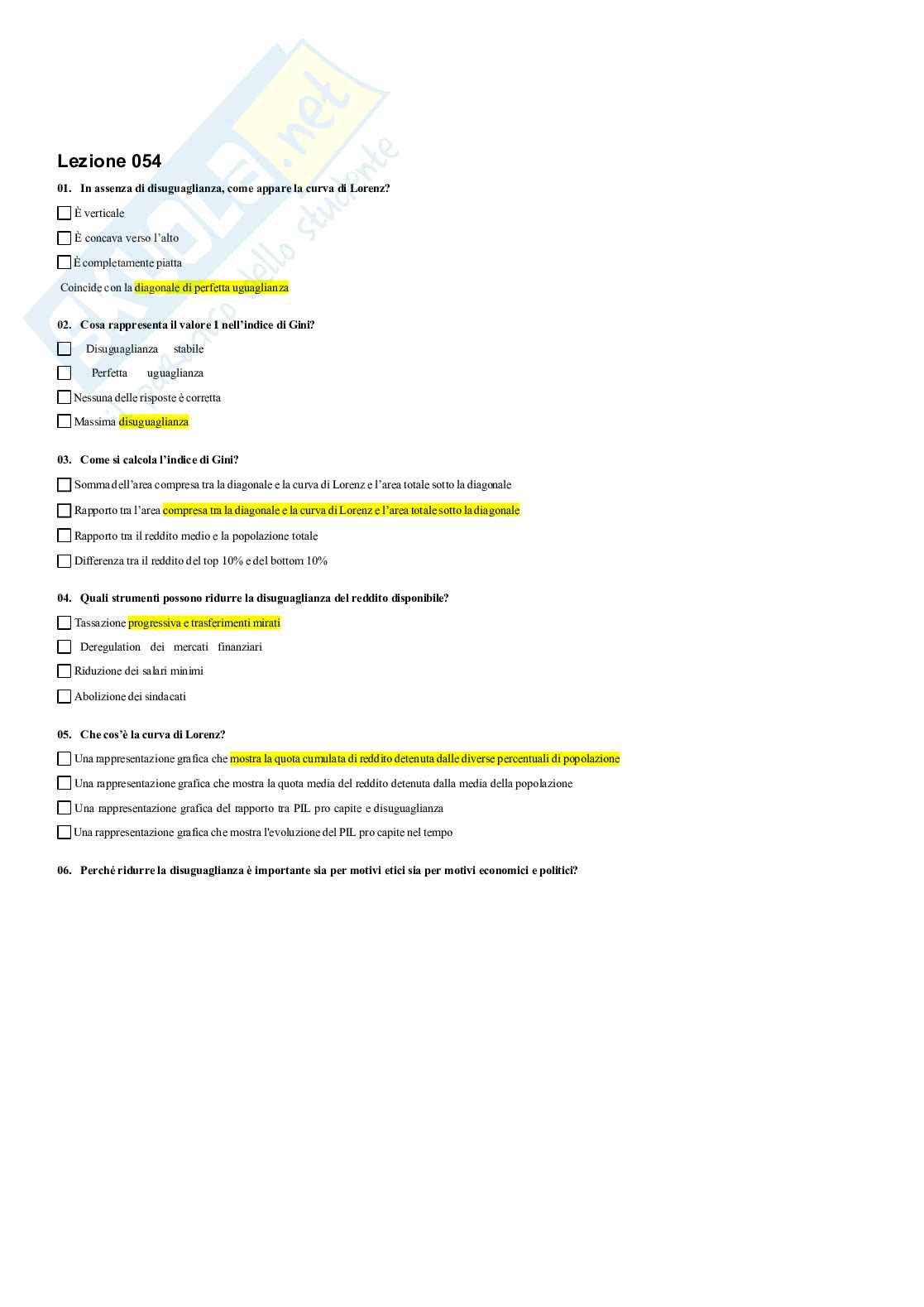 Paniere Macroeconomia  Pag. 91