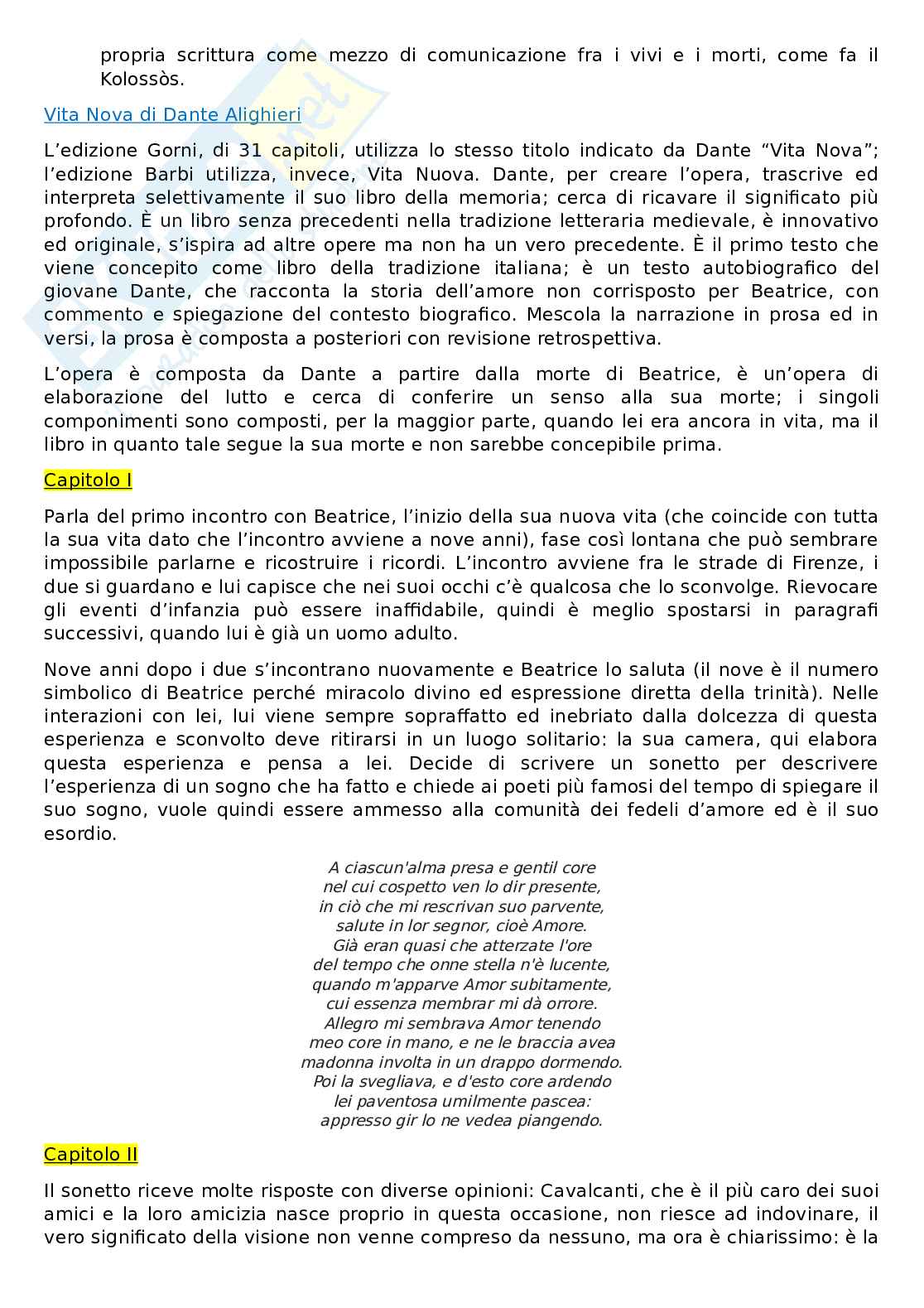 Letteratura italiana Pag. 2