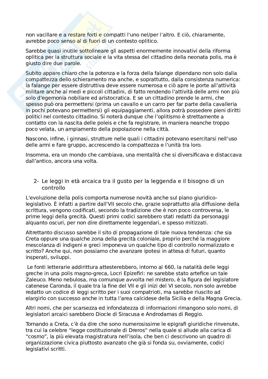 Riassunto esame Storia greca, Prof. Gallo Luigi, libro consigliato Storia greca, Gallo Pag. 2