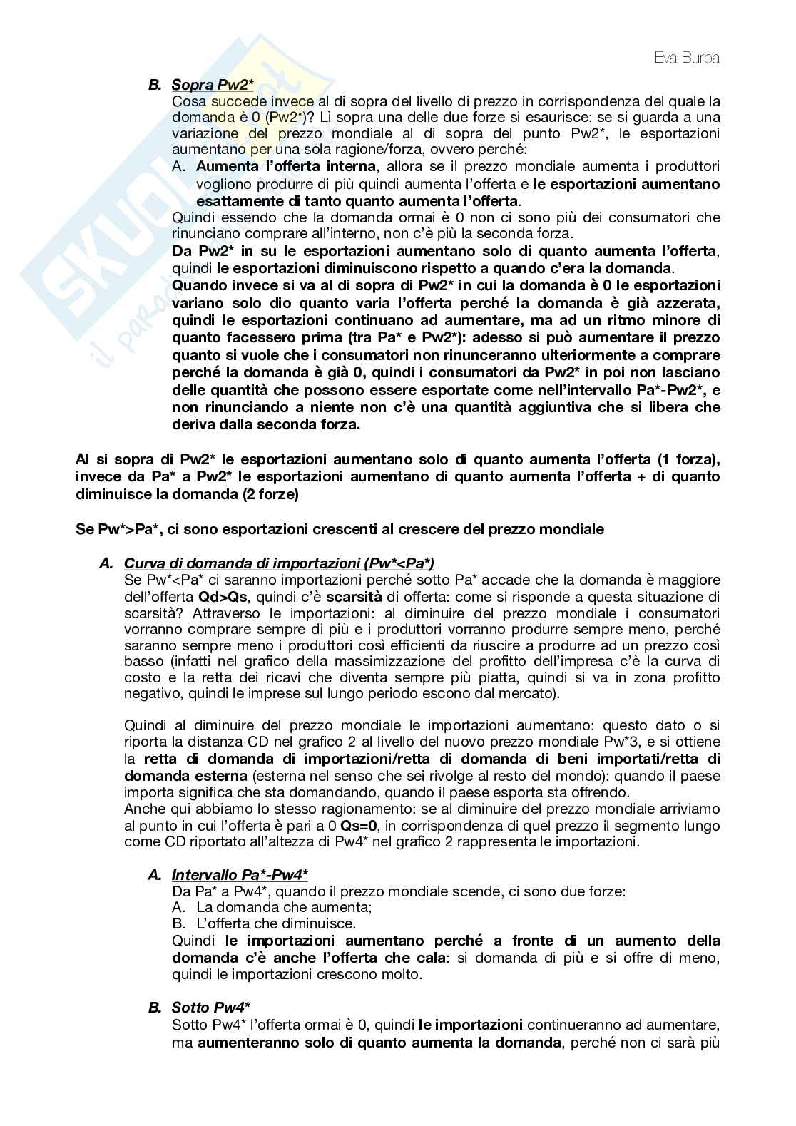 Appunti completi e dettagliati del corso di Economia Internazionale - Economia aperta Pag. 6