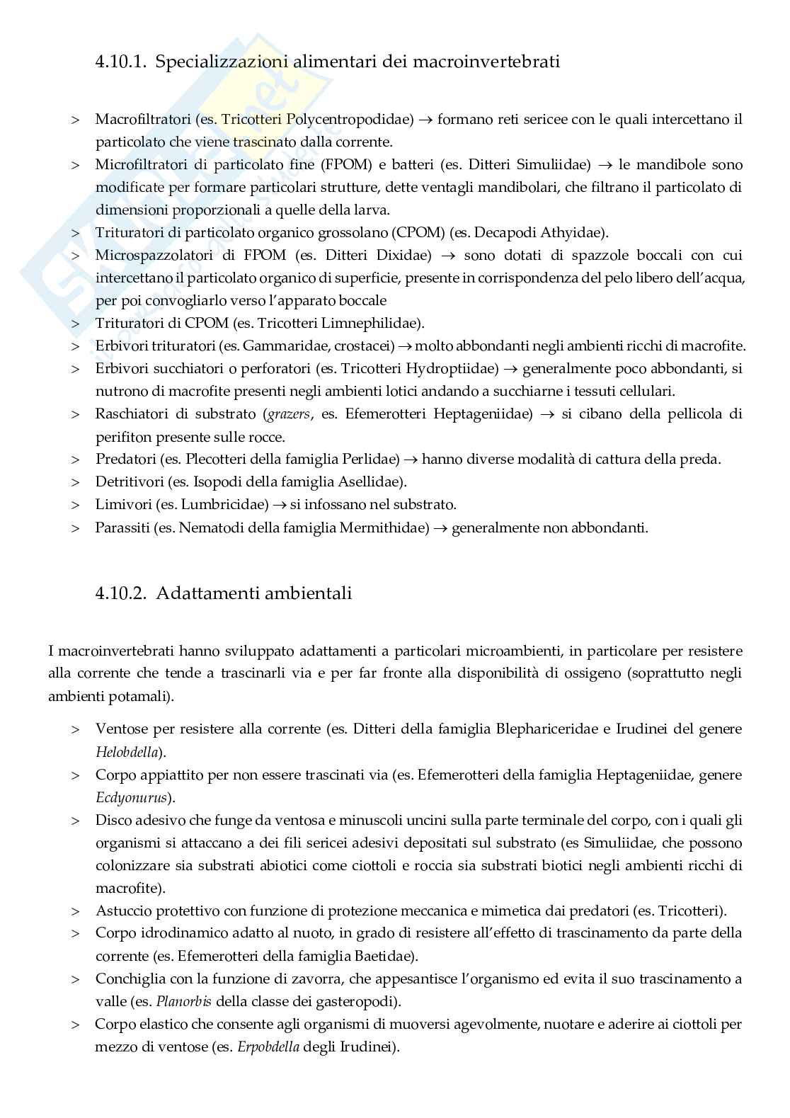 Biomonitoraggio delle acque interne Pag. 41
