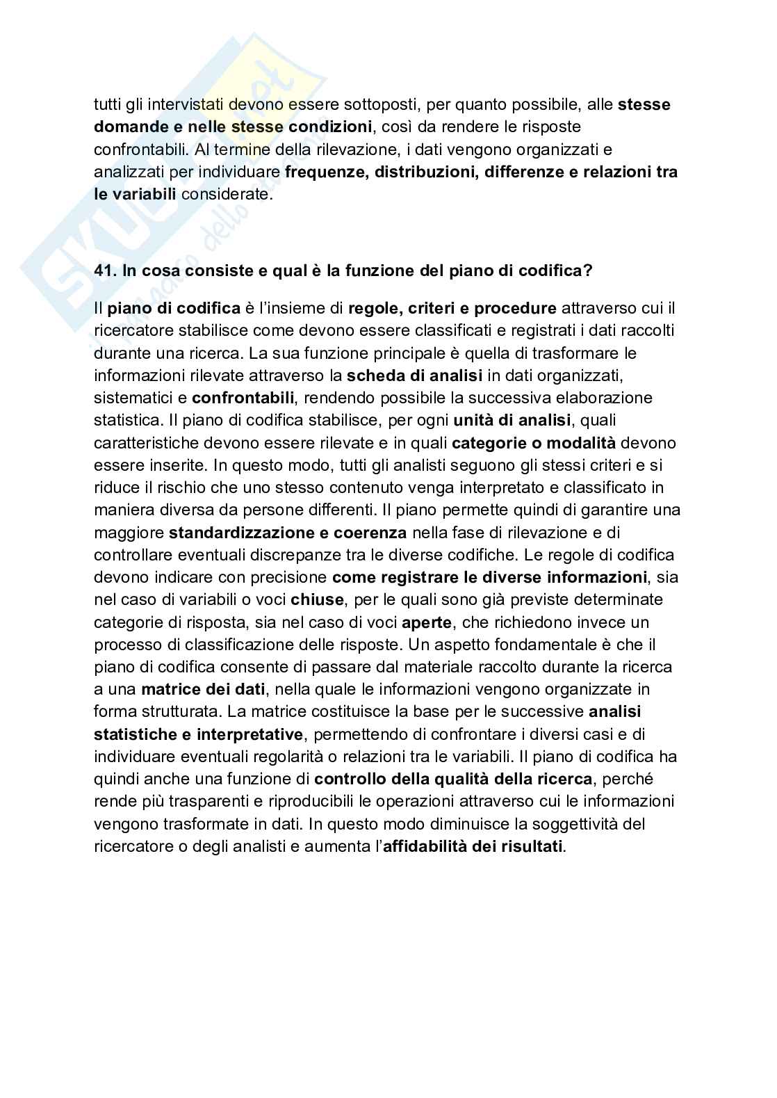 Metodologia della ricerca sociale Pag. 31