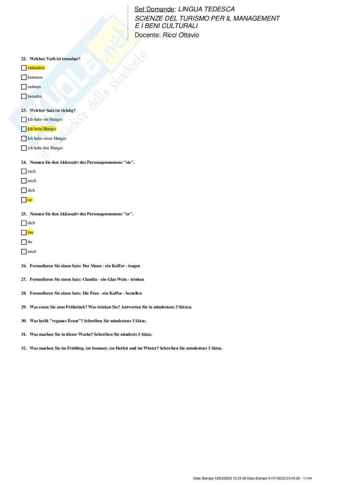 Paniere nuovo (2025) completo di Lingua tedesca Pag. 11