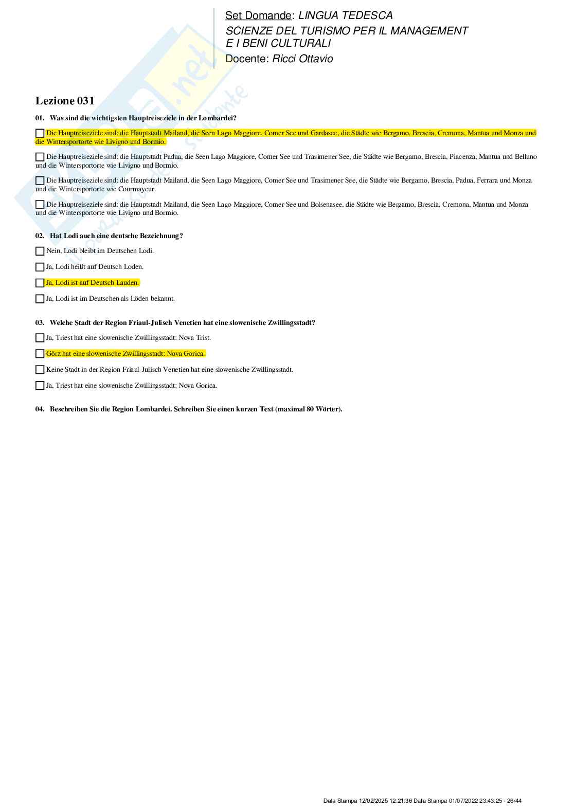 Paniere nuovo (2025) completo di Lingua tedesca Pag. 26