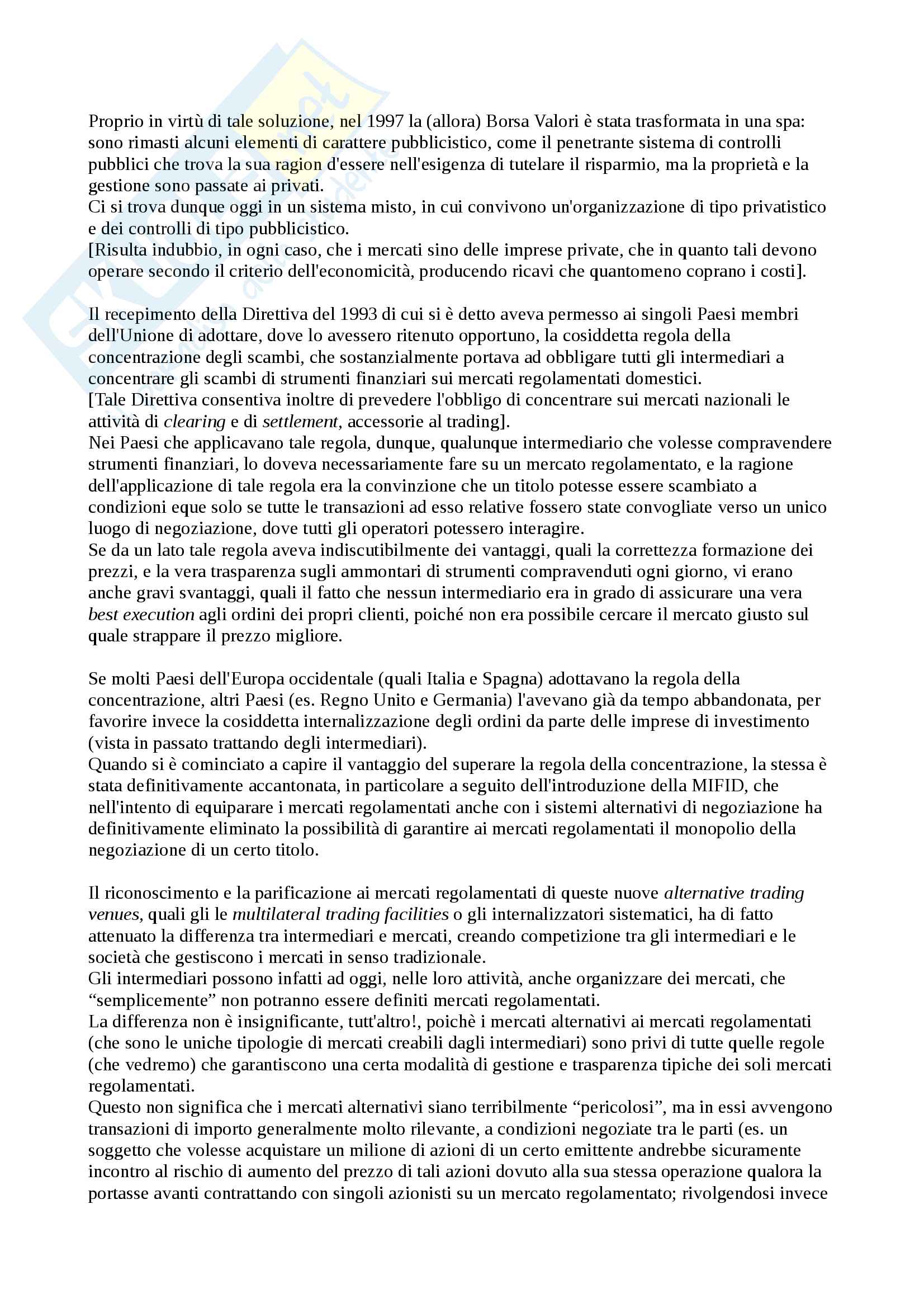 Appunti di Diritto dei mercati finanziari, Parte 1 di 3 Pag. 56