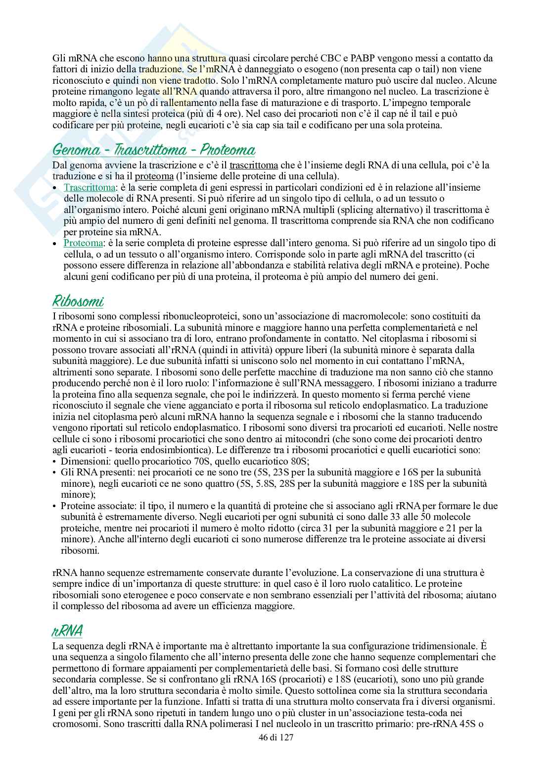 Appunti di Biologia generale Pag. 46