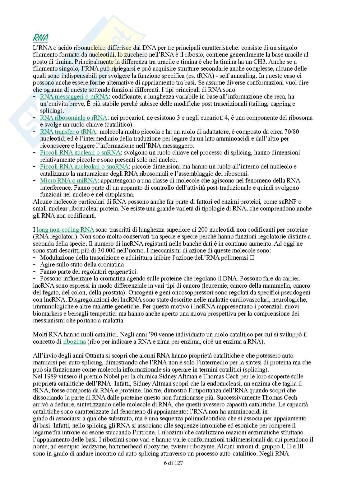 Appunti di Biologia generale Pag. 6