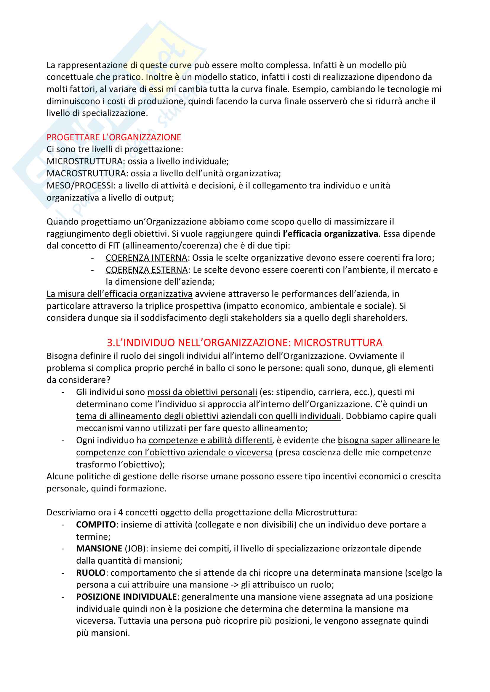 Appunti corso completi (organizzazione, processi decisionali, marketing e acquisti) Pag. 6