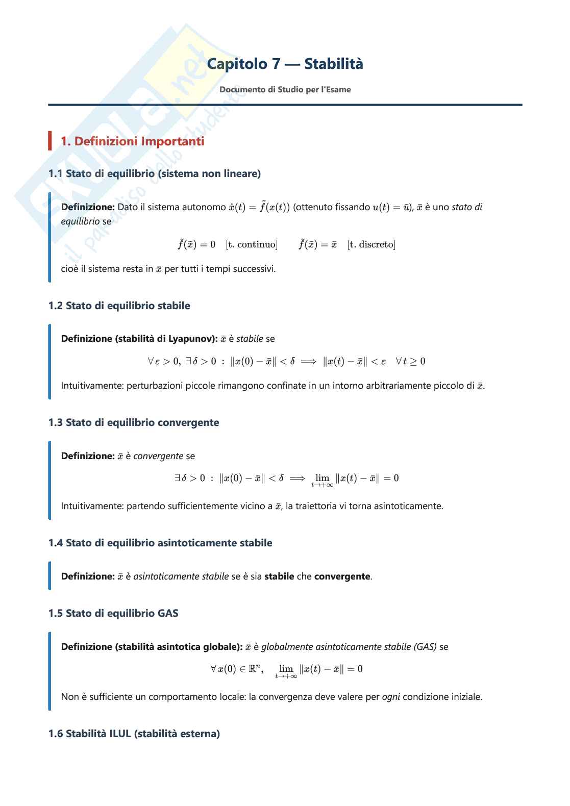 Stabilità Pag. 1