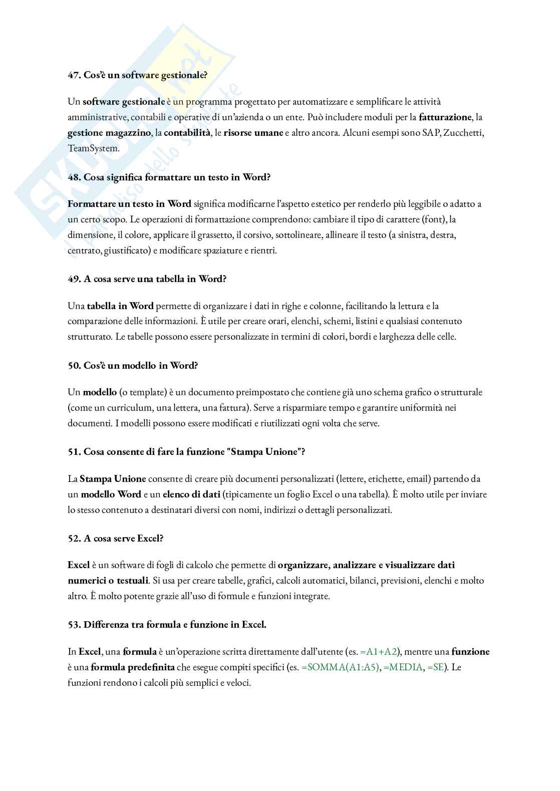 Paniere Abilità informatiche e telematiche - Risposte aperte - aggiornato (2026) Pag. 11