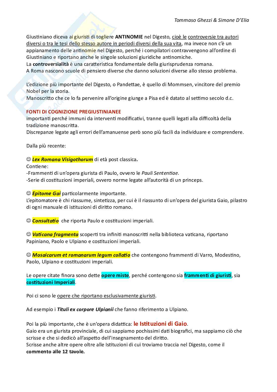 Appunti esame Diritto romano Pag. 6