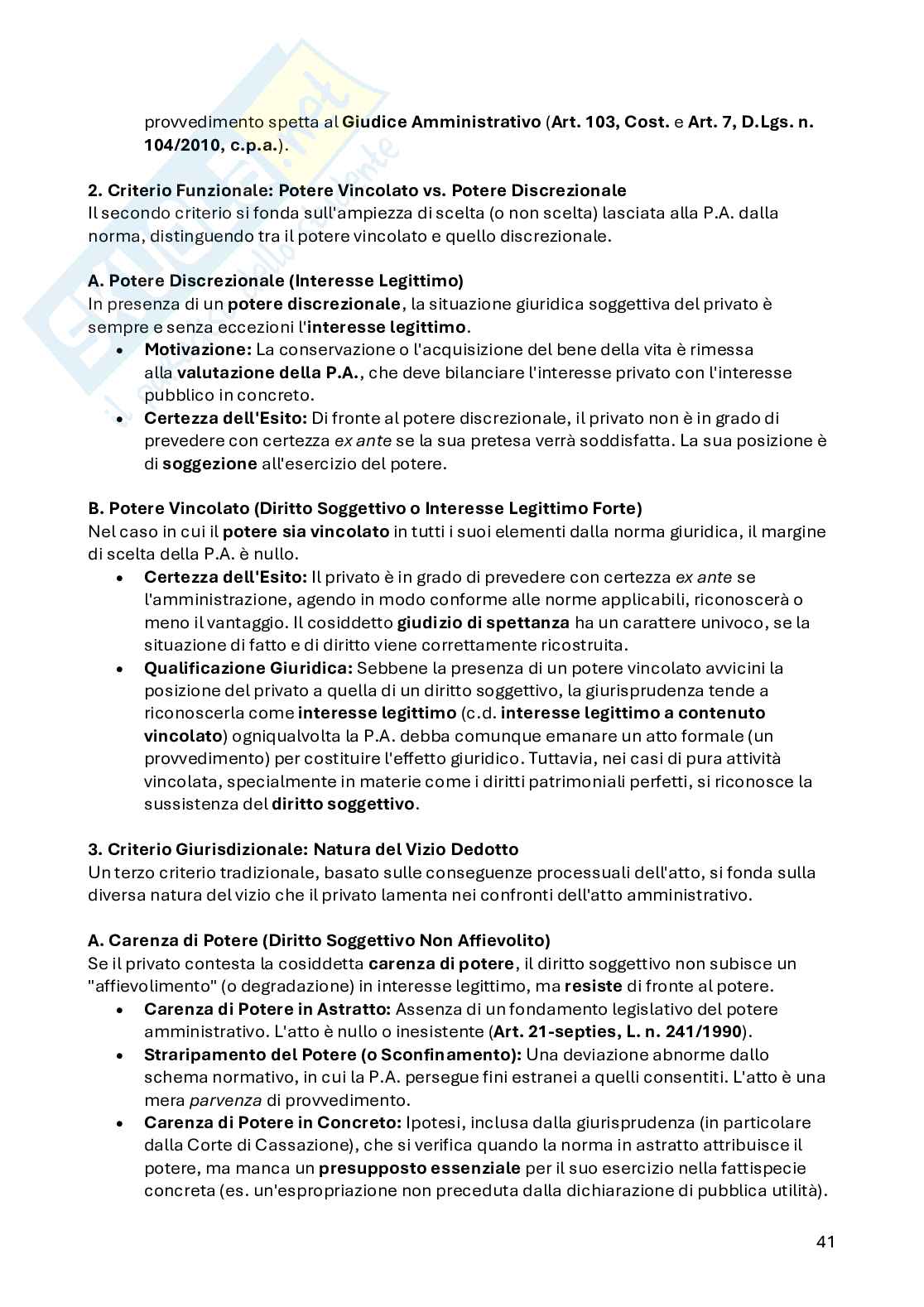 Diritto amministrativo Pag. 41