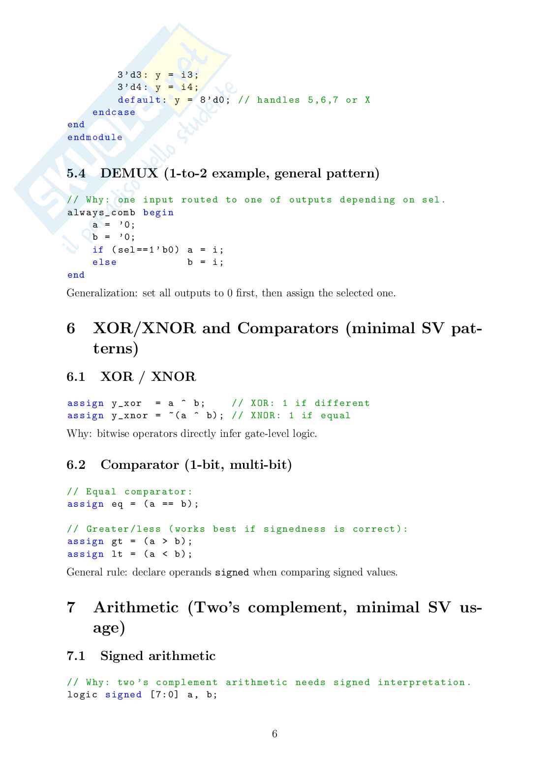 Linee guida SystemVerilog  Pag. 6