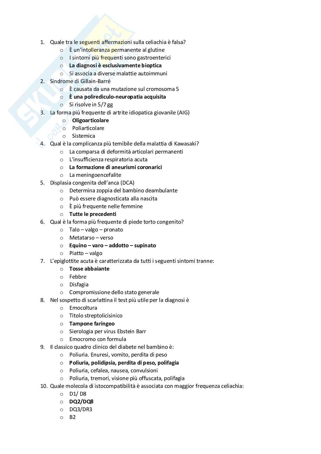 Procedure infermieristiche in area pediatrica  Pag. 1