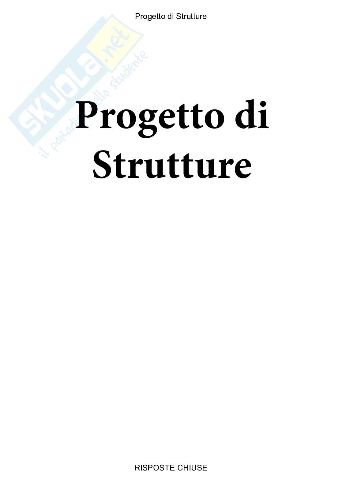 Progetto di strutture - Paniere compilato  Pag. 1