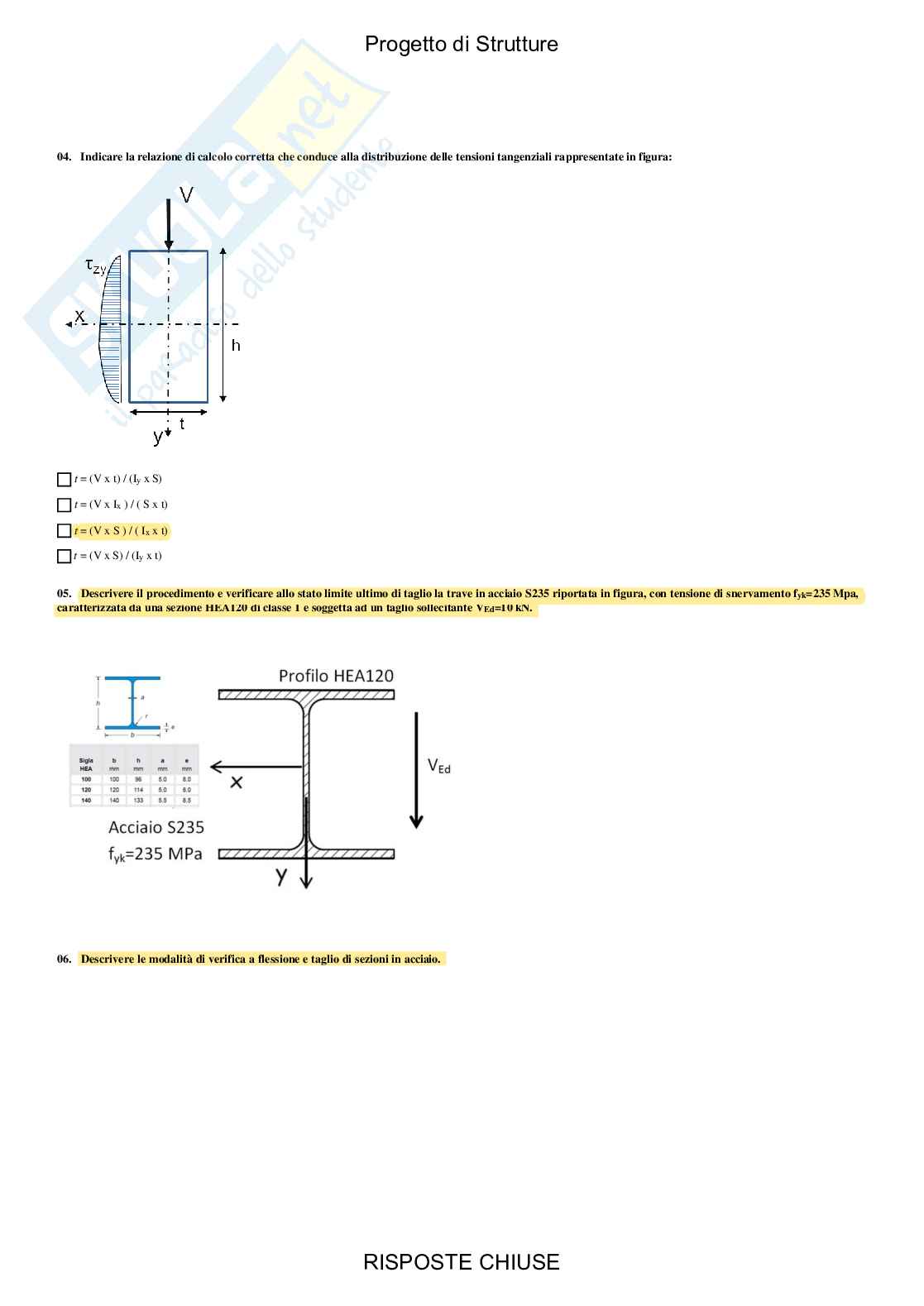 Progetto di strutture - Paniere compilato  Pag. 21