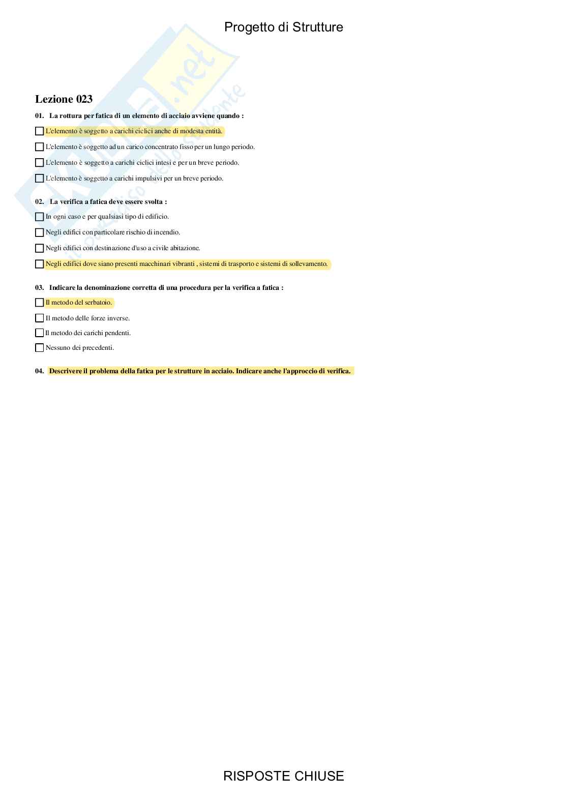 Progetto di strutture - Paniere compilato  Pag. 26