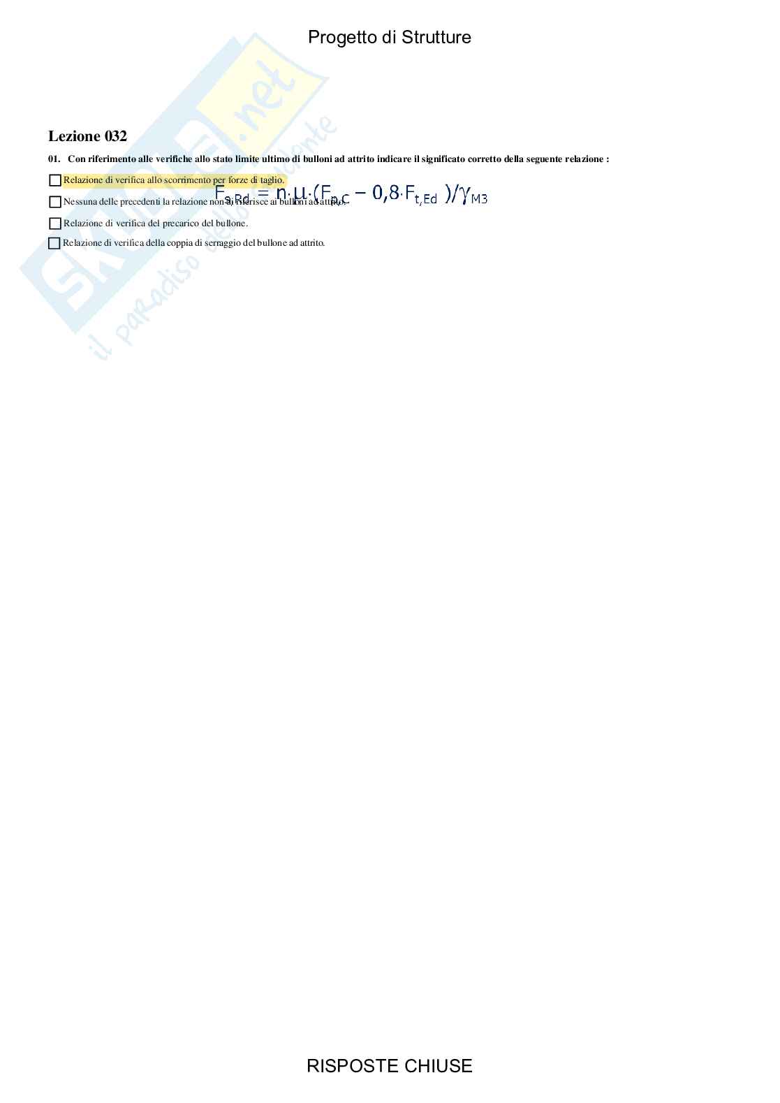 Progetto di strutture - Paniere compilato  Pag. 36