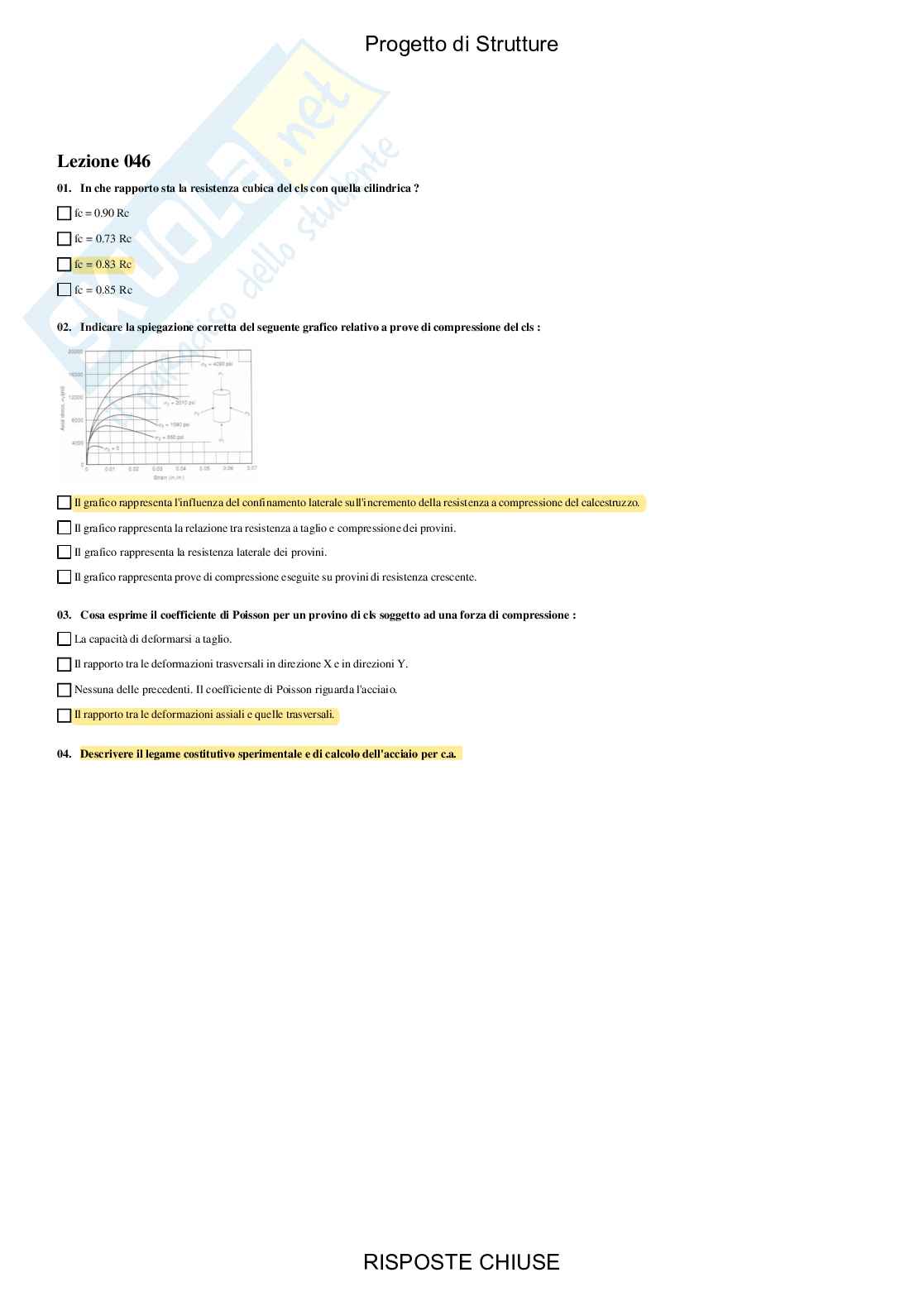 Progetto di strutture - Paniere compilato  Pag. 46