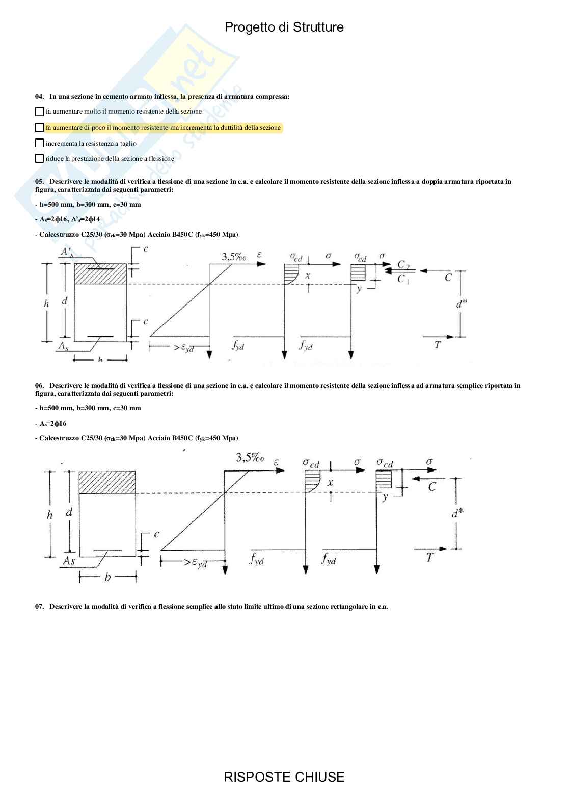 Progetto di strutture - Paniere compilato  Pag. 71