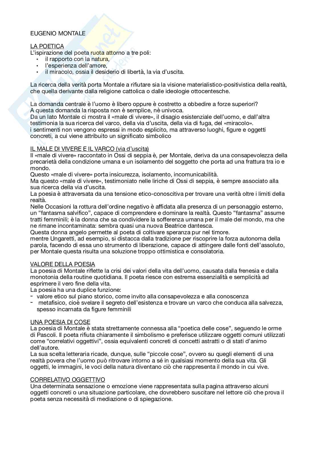 Eugenio Montale  Pag. 1