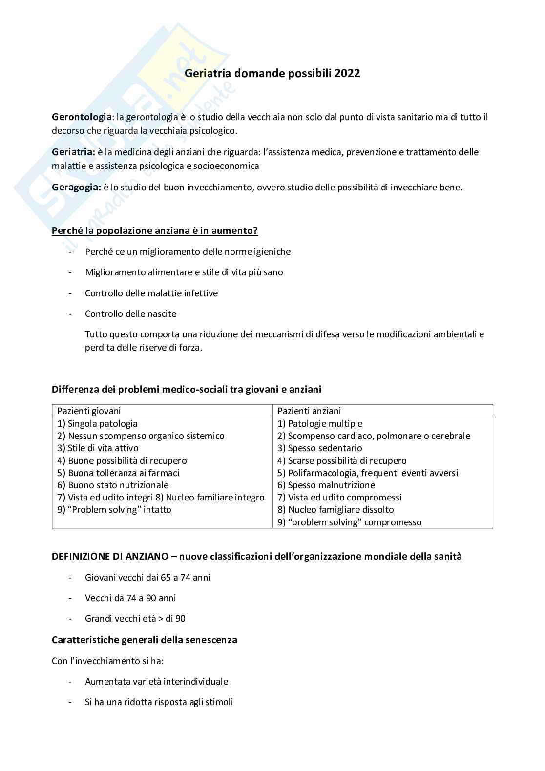 Geriatria Pag. 1