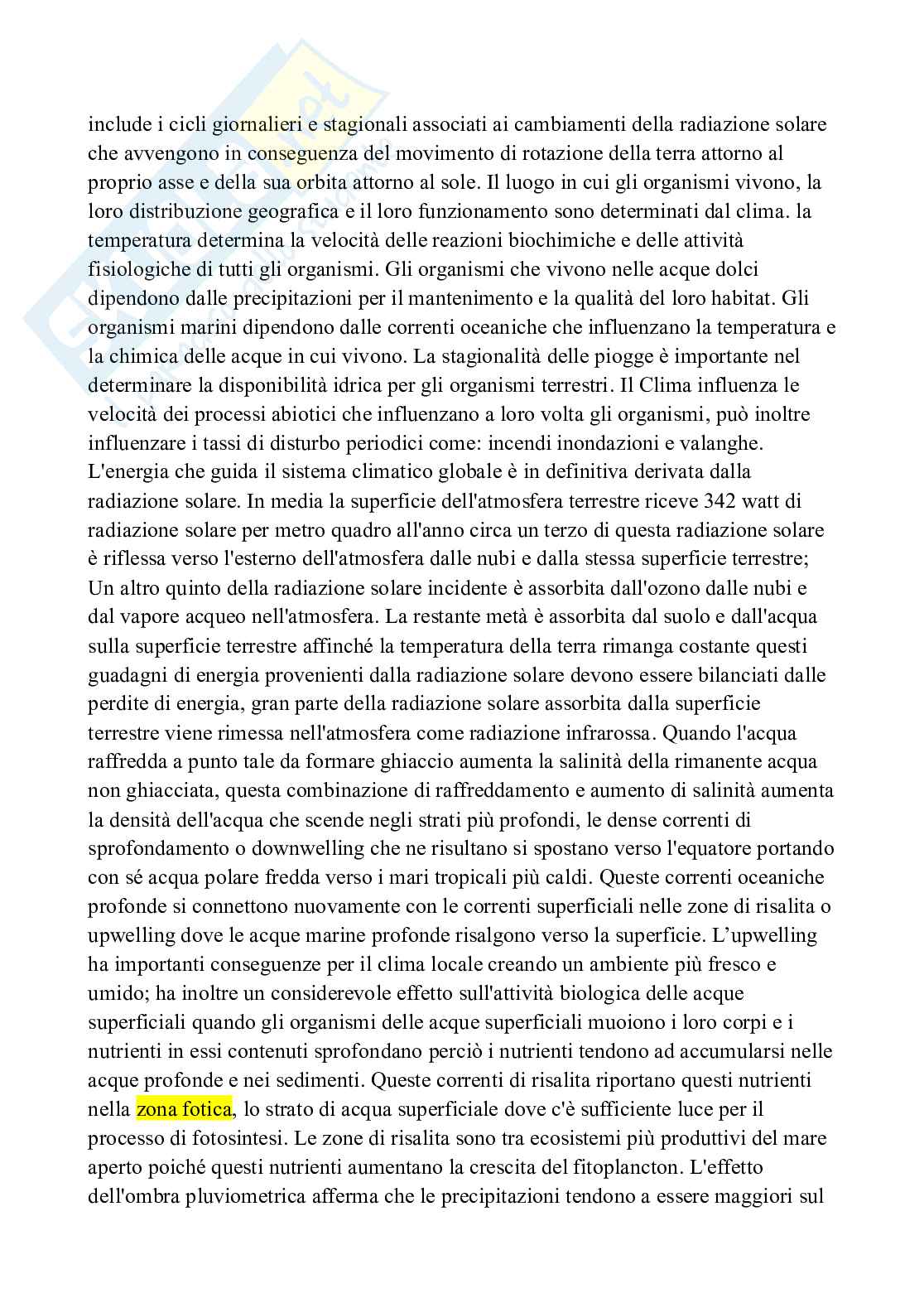 Appunti di Ecologia con laboratorio  Pag. 2