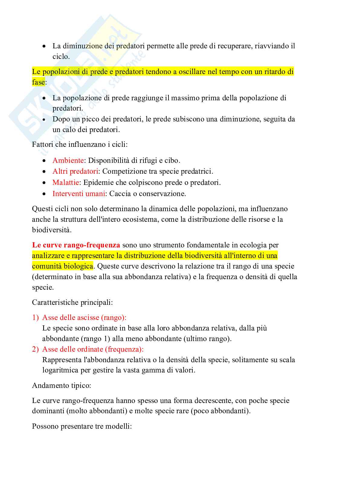 Appunti di Ecologia con laboratorio  Pag. 31
