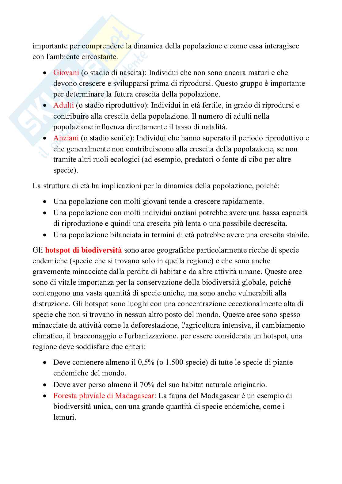 Appunti di Ecologia con laboratorio  Pag. 36