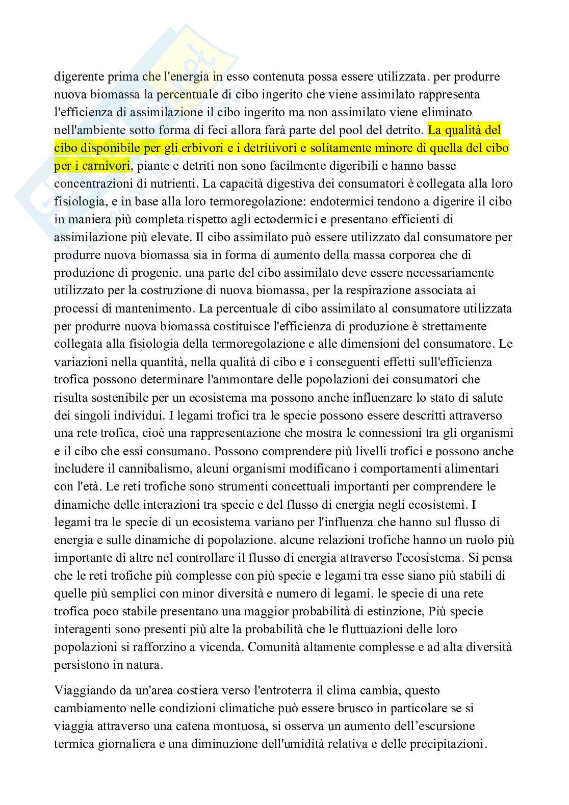 Appunti di Ecologia con laboratorio  Pag. 6