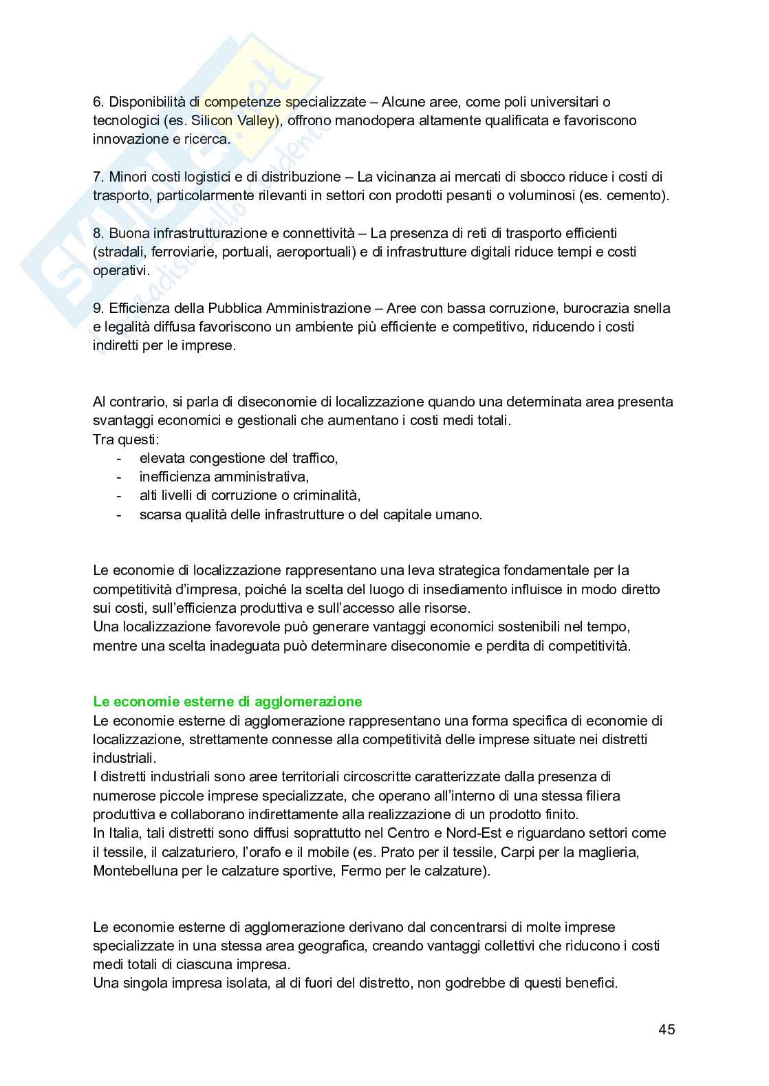 Riassunto esame Economia e gestione delle imprese, Prof. Picciotti Antonio, libro consigliato Economia e management delle imprese , Ferrucci, Tunisini, Pencarelli Pag. 46
