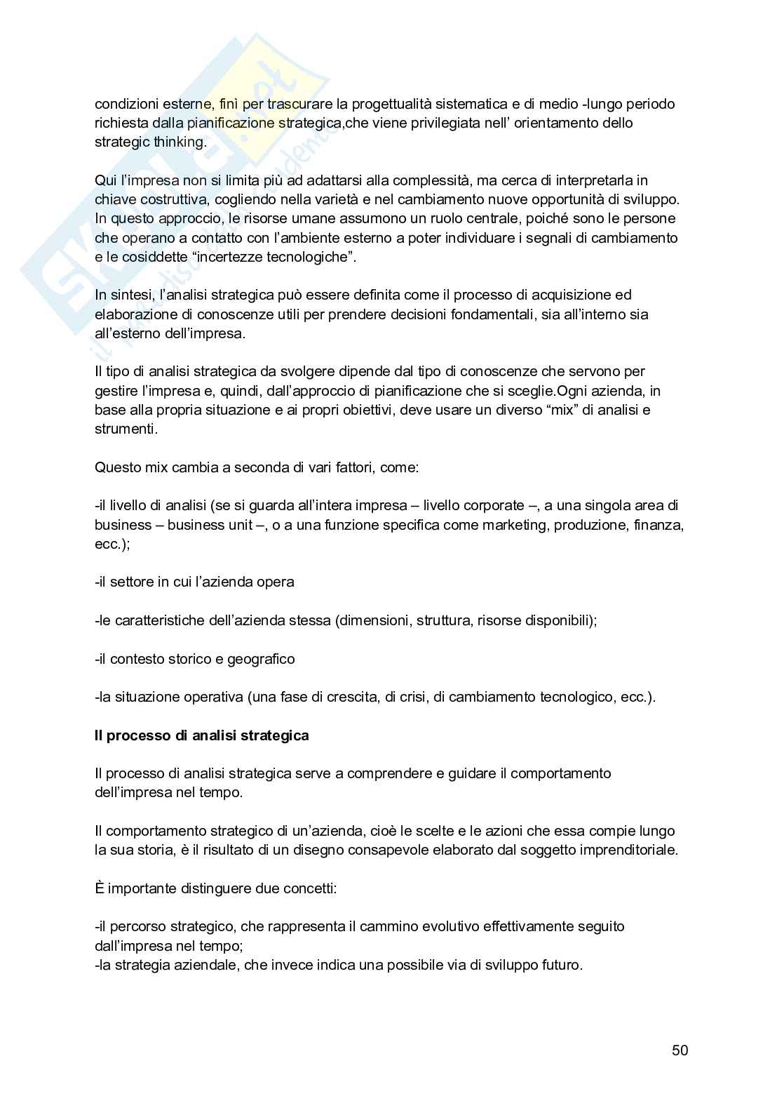 Riassunto esame Economia e gestione delle imprese, Prof. Picciotti Antonio, libro consigliato Economia e management delle imprese , Ferrucci, Tunisini, Pencarelli Pag. 51
