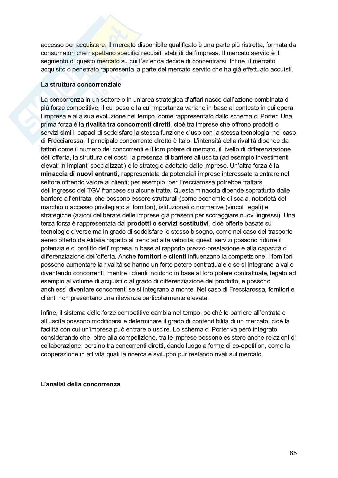 Riassunto esame Economia e gestione delle imprese, Prof. Picciotti Antonio, libro consigliato Economia e management delle imprese , Ferrucci, Tunisini, Pencarelli Pag. 66