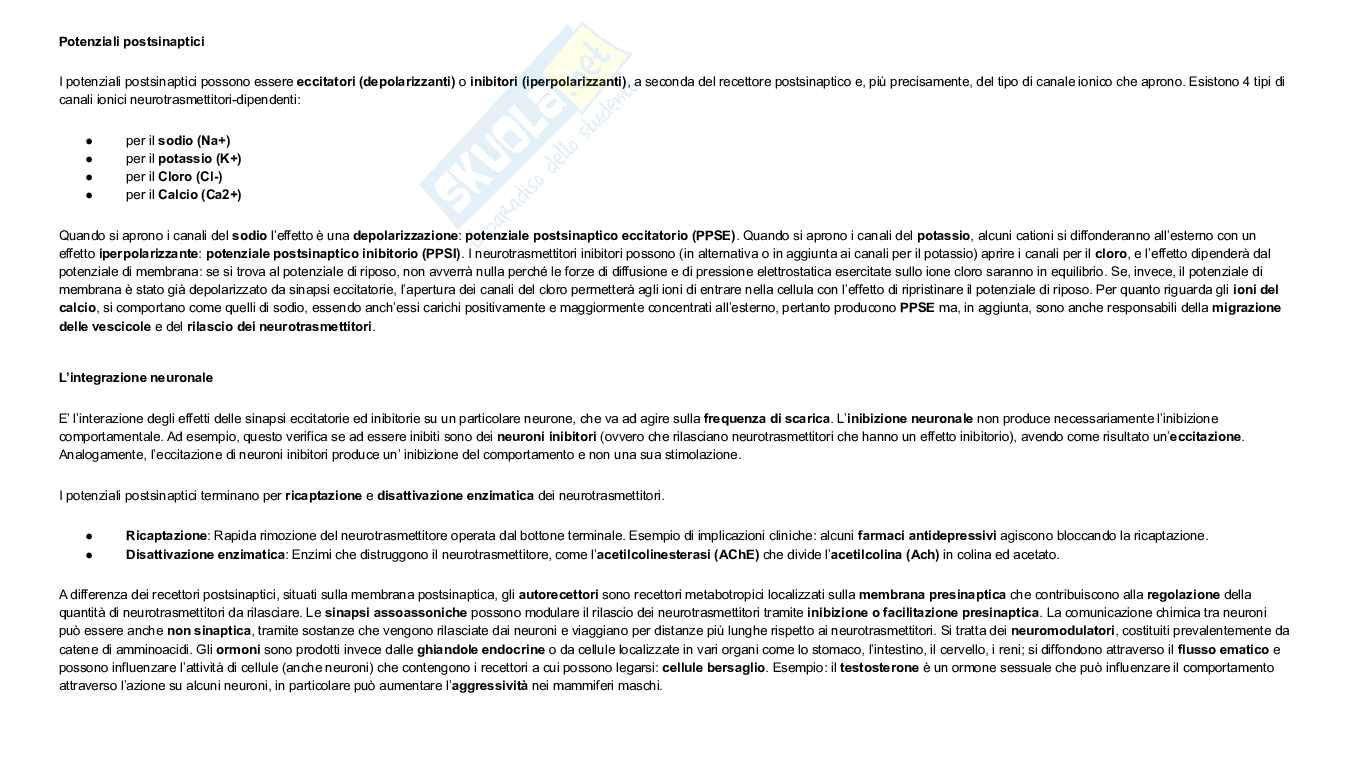 Struttura e funzioni del cervello Pag. 16