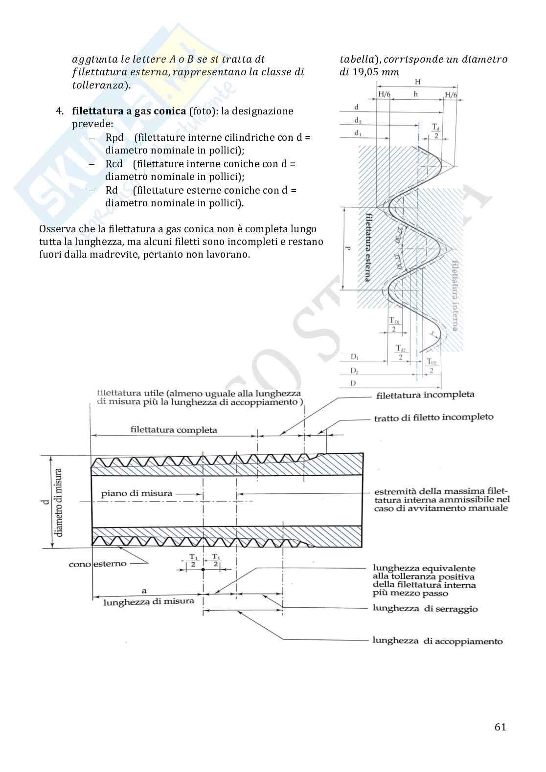 Appunti di Disegno di macchine Pag. 61