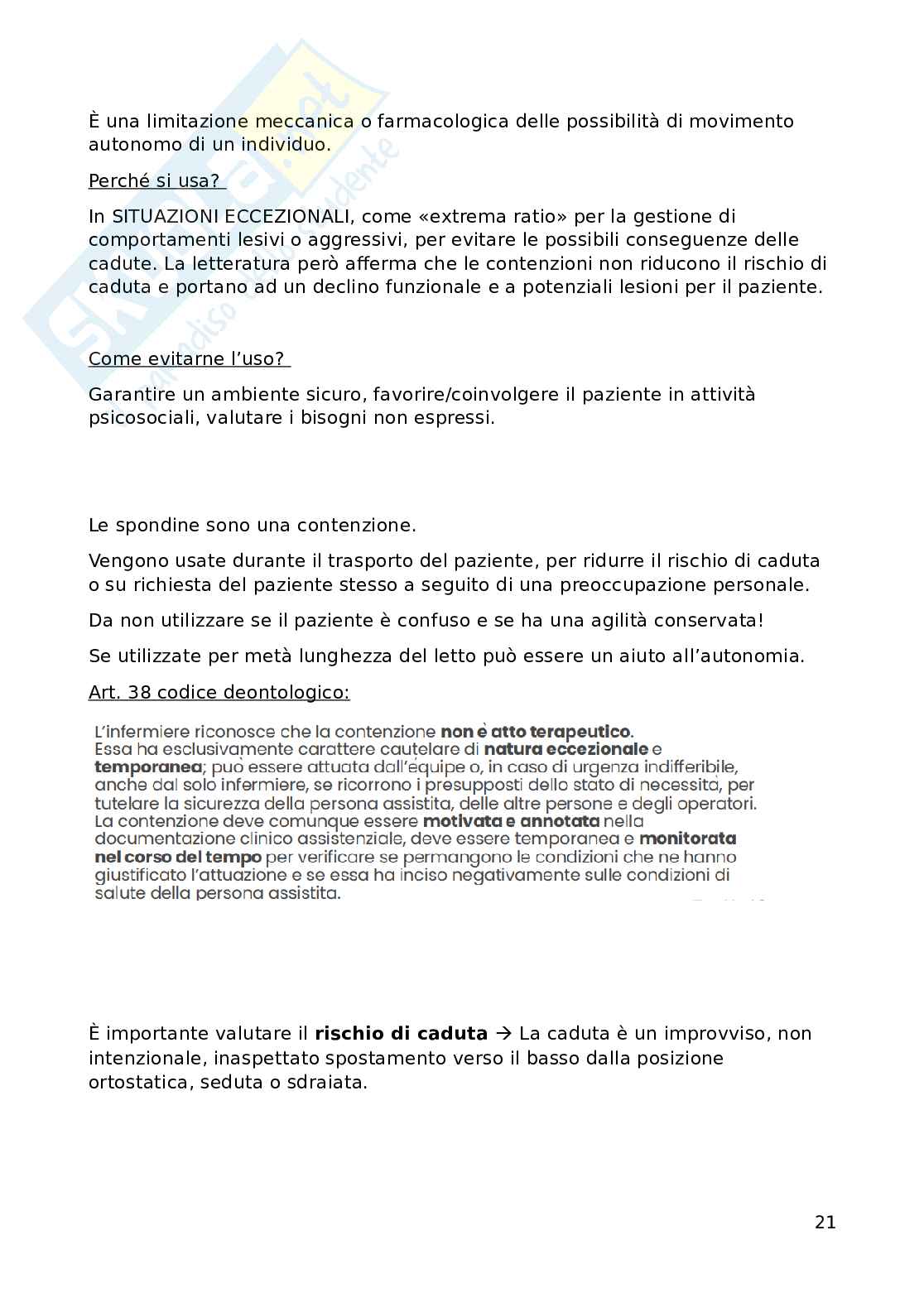 Infermieristica clinica  Pag. 21