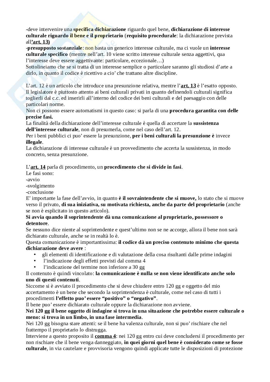 Appunti Legislazione dei beni culturali Pag. 11