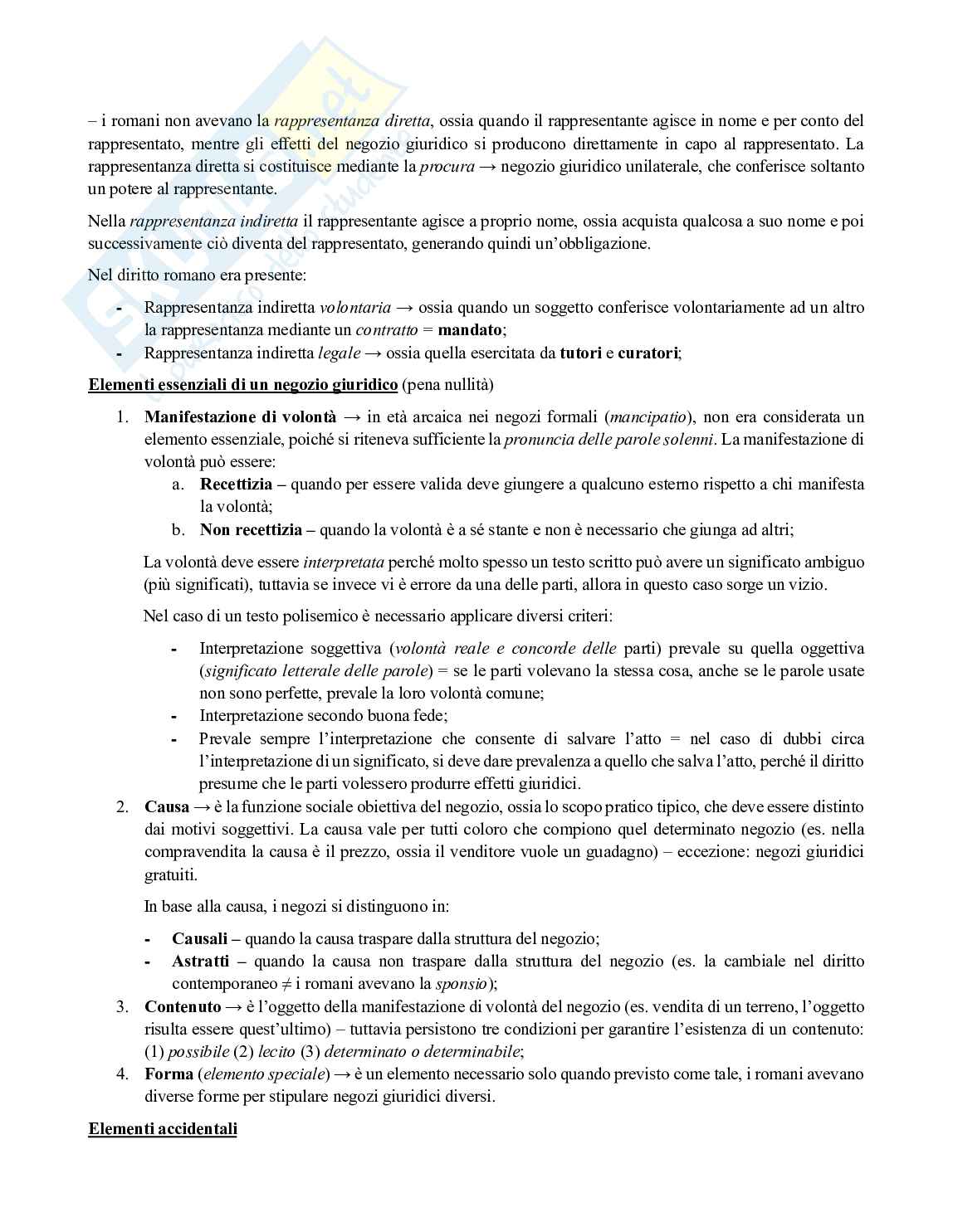 Riassunto esame Istituzioni di Diritto Romano, Prof. Gagliardi Lorenzo, libro consigliato Diritto romano. Istituzioni e storia, Cantarella Pag. 26