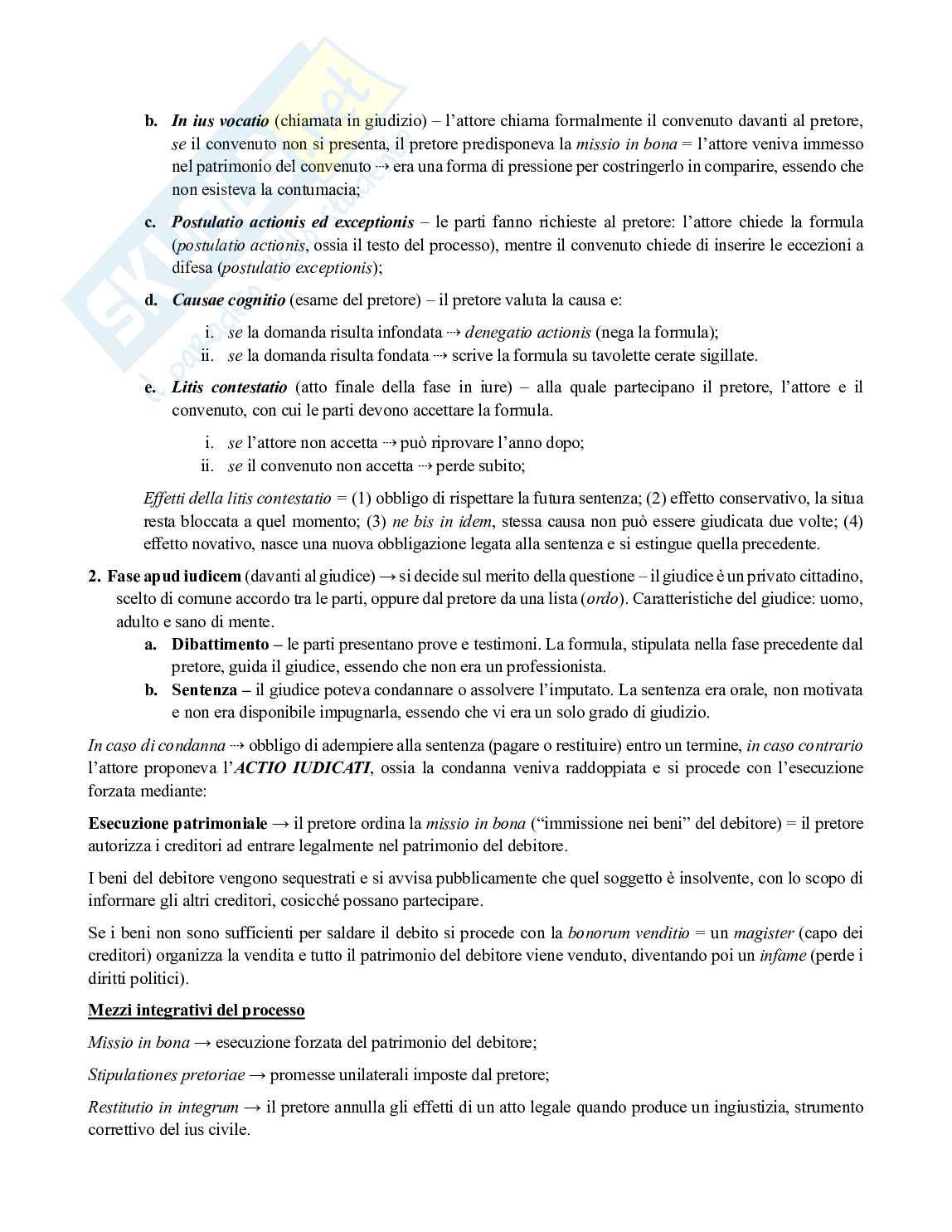 Riassunto esame Istituzioni di Diritto Romano, Prof. Gagliardi Lorenzo, libro consigliato Diritto romano. Istituzioni e storia, Cantarella Pag. 36