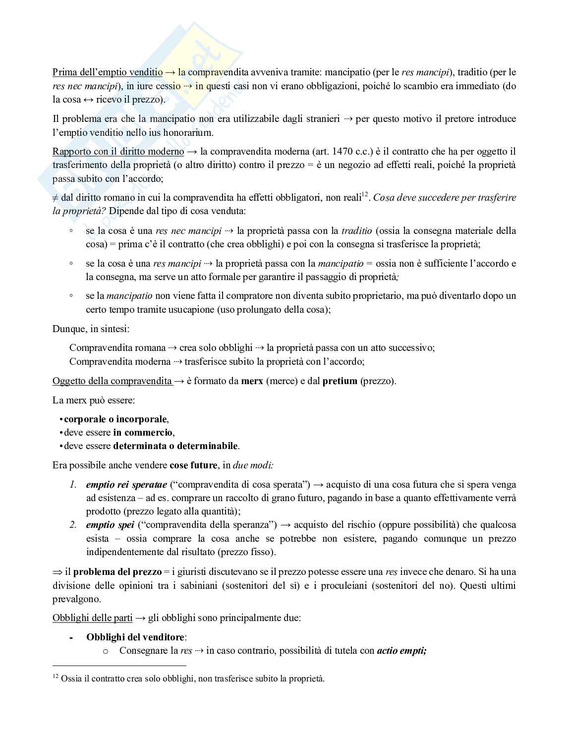 Riassunto esame Istituzioni di Diritto Romano, Prof. Gagliardi Lorenzo, libro consigliato Diritto romano. Istituzioni e storia, Cantarella Pag. 46