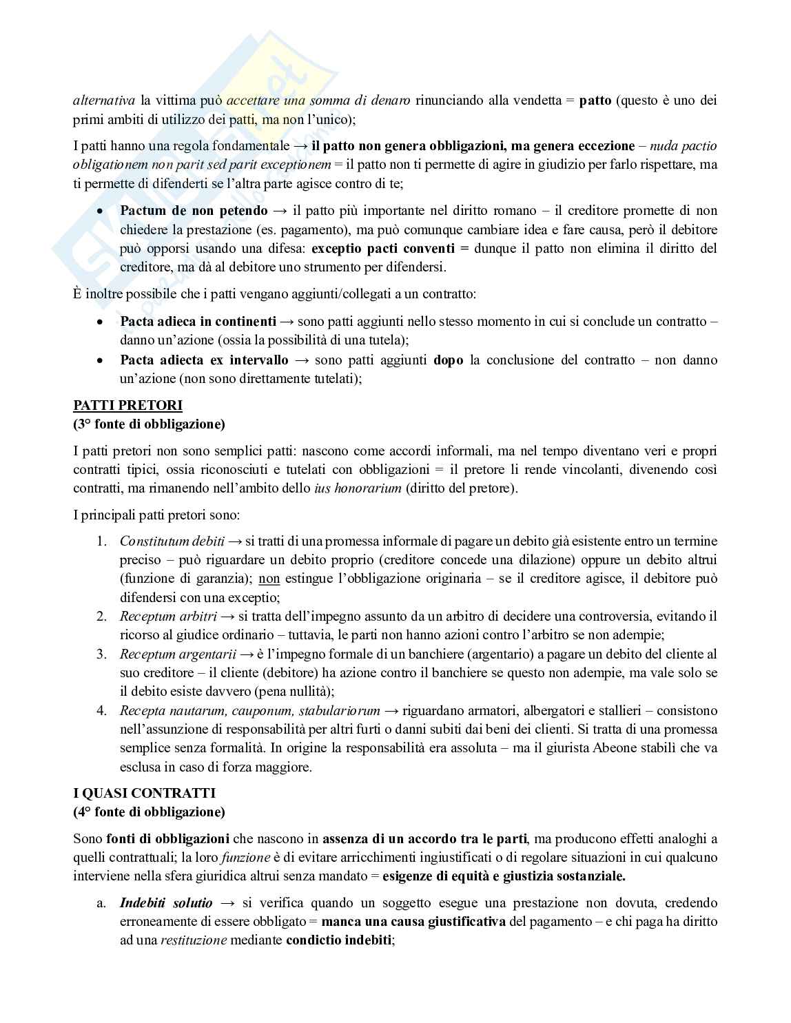 Riassunto esame Istituzioni di Diritto Romano, Prof. Gagliardi Lorenzo, libro consigliato Diritto romano. Istituzioni e storia, Cantarella Pag. 51