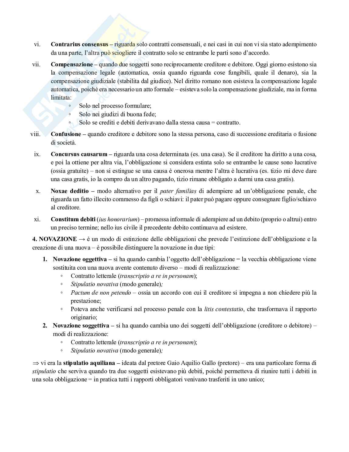 Riassunto esame Istituzioni di Diritto Romano, Prof. Gagliardi Lorenzo, libro consigliato Diritto romano. Istituzioni e storia, Cantarella Pag. 56
