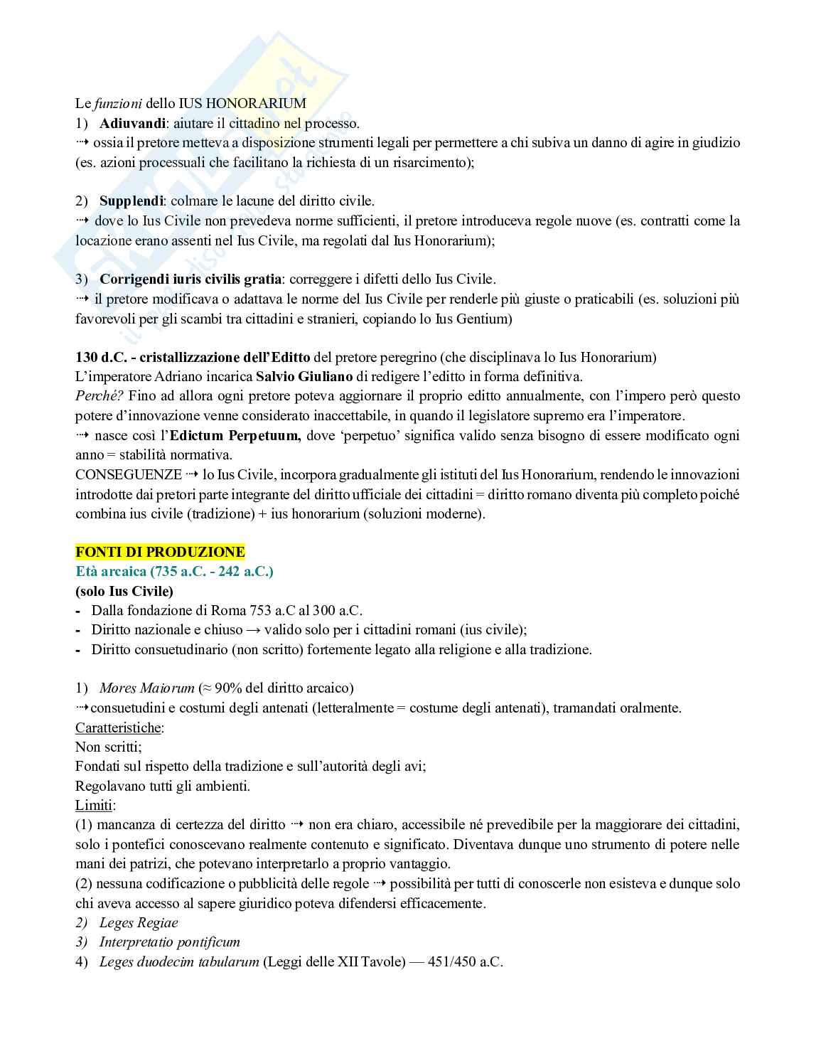 Riassunto esame Istituzioni di Diritto Romano, Prof. Gagliardi Lorenzo, libro consigliato Diritto romano. Istituzioni e storia, Cantarella Pag. 6