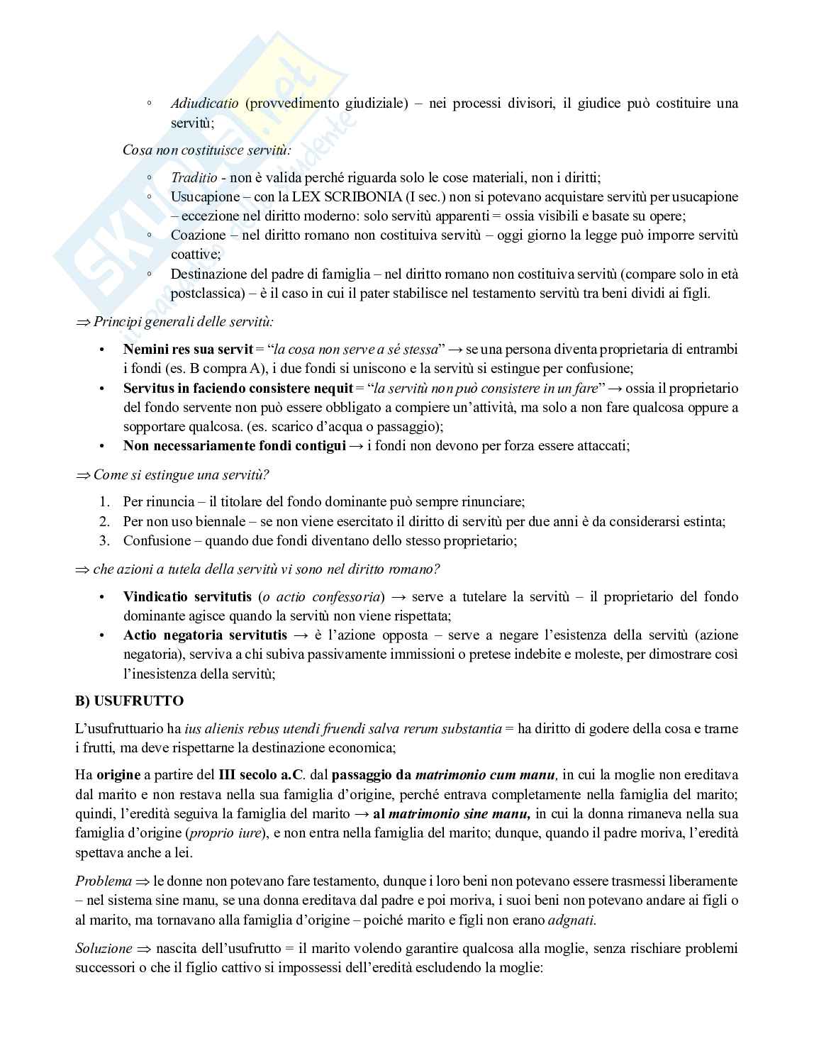 Riassunto esame Istituzioni di Diritto Romano, Prof. Gagliardi Lorenzo, libro consigliato Diritto romano. Istituzioni e storia, Cantarella Pag. 66