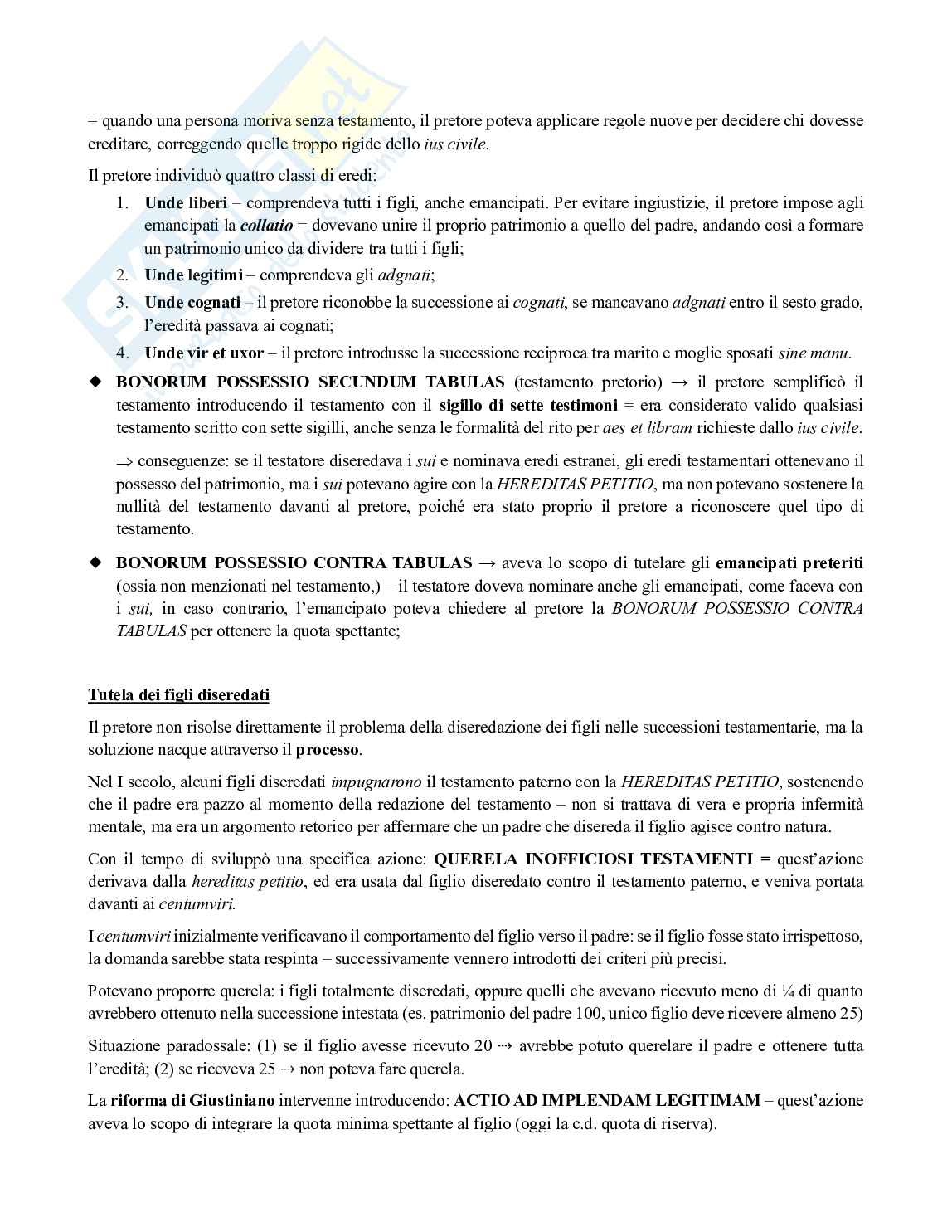 Riassunto esame Istituzioni di Diritto Romano, Prof. Gagliardi Lorenzo, libro consigliato Diritto romano. Istituzioni e storia, Cantarella Pag. 76