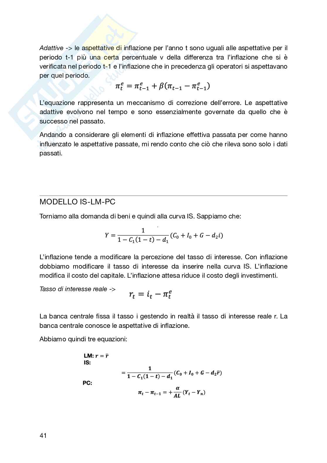 Appunti lezioni macroeconomia Pag. 41
