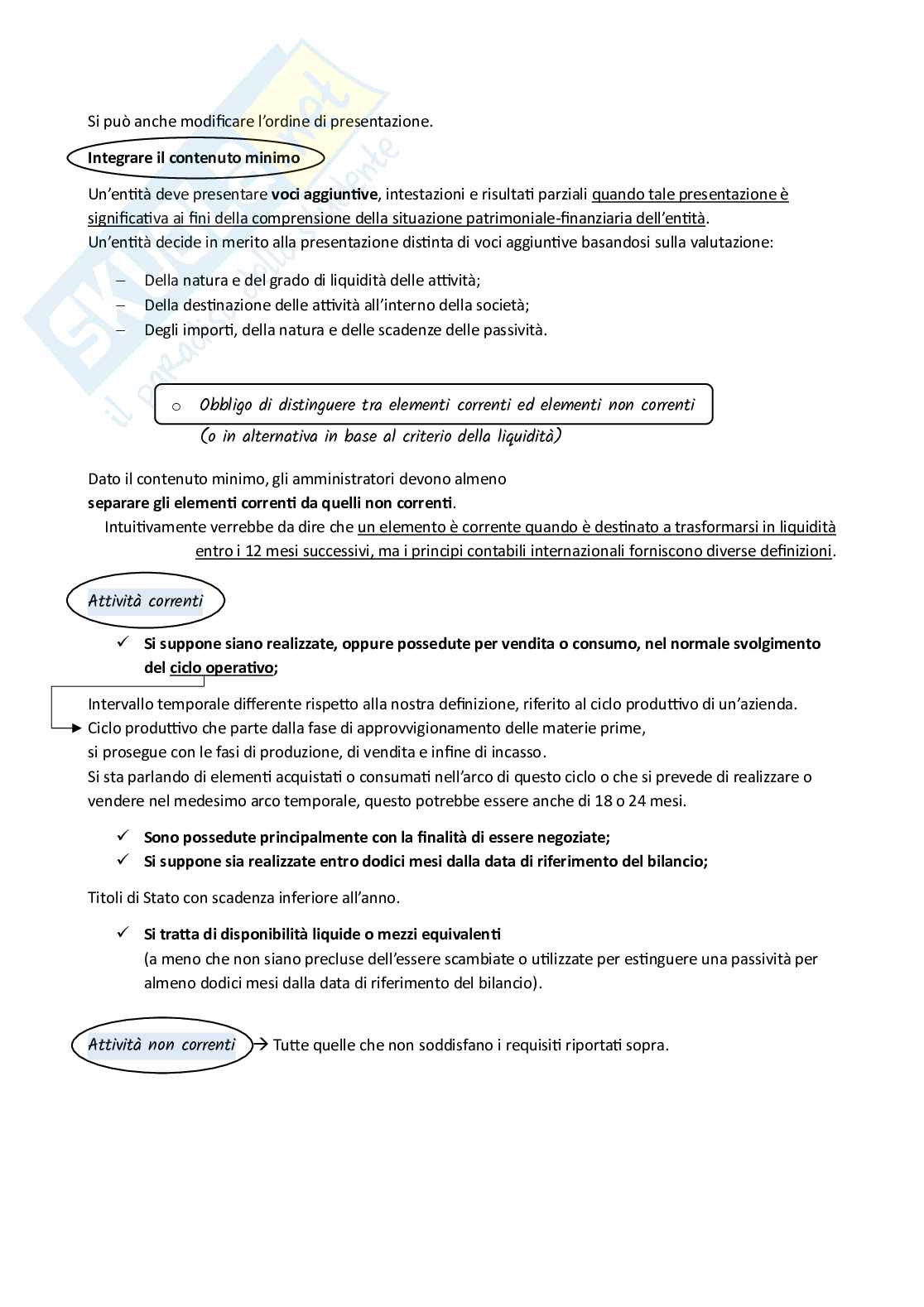 Bilanci ordinari - Appunti Pag. 21