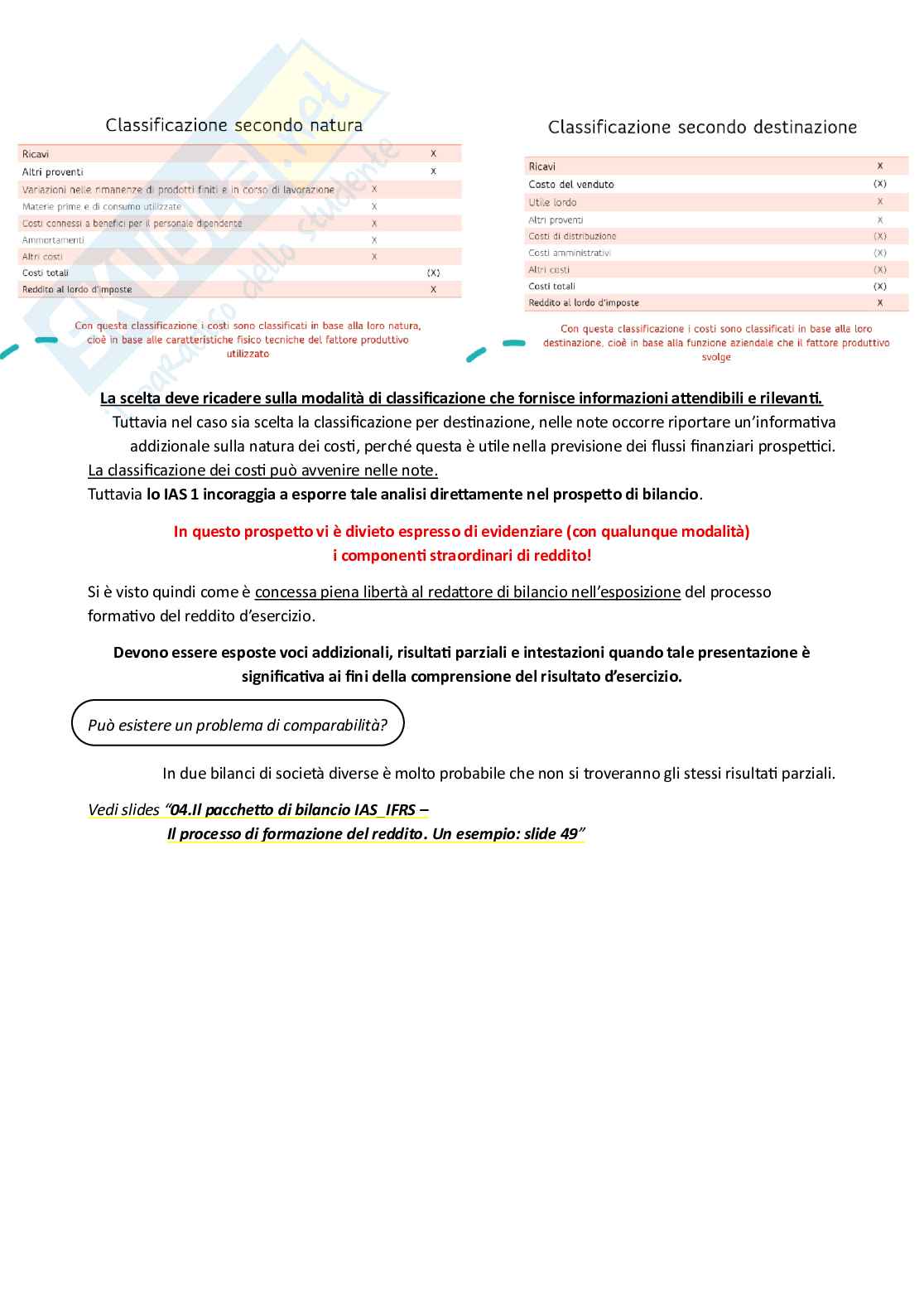 Bilanci ordinari - Appunti Pag. 26